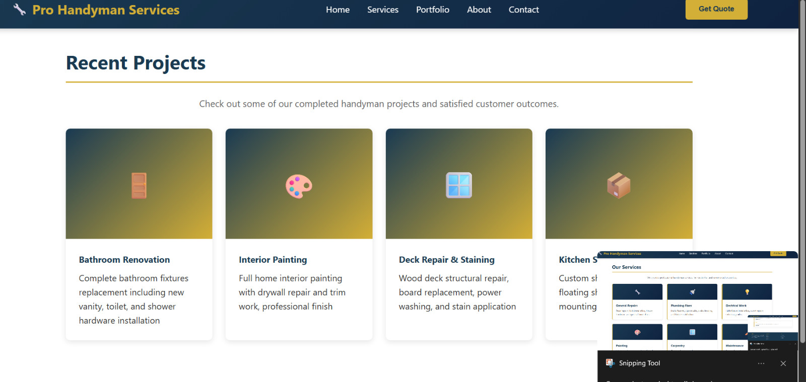 Professional Handyman Website HTML Template – Premium Design
