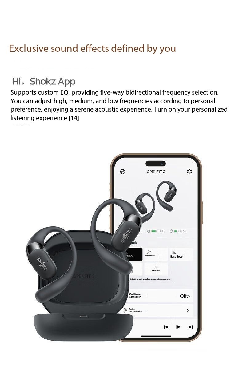 Shokz OpenFit 2 (T920) True Wireless Bluetooth Earphones