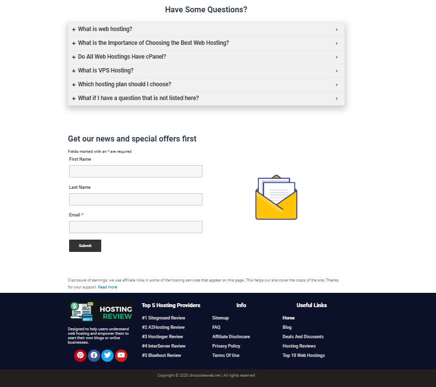 Black Friday Sale! Web Hosting Review website – Affiliate Income Free Hosting