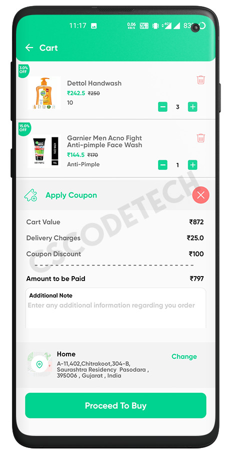GoServe Multi-Vendor Food, Grocery, Pharmacy Delivery Android App + Admin Panel