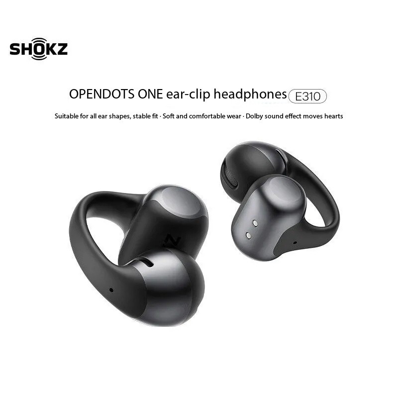 SHOKZ OpenDots ONE310 Open-Style Bluetooth Clip-On Headphones