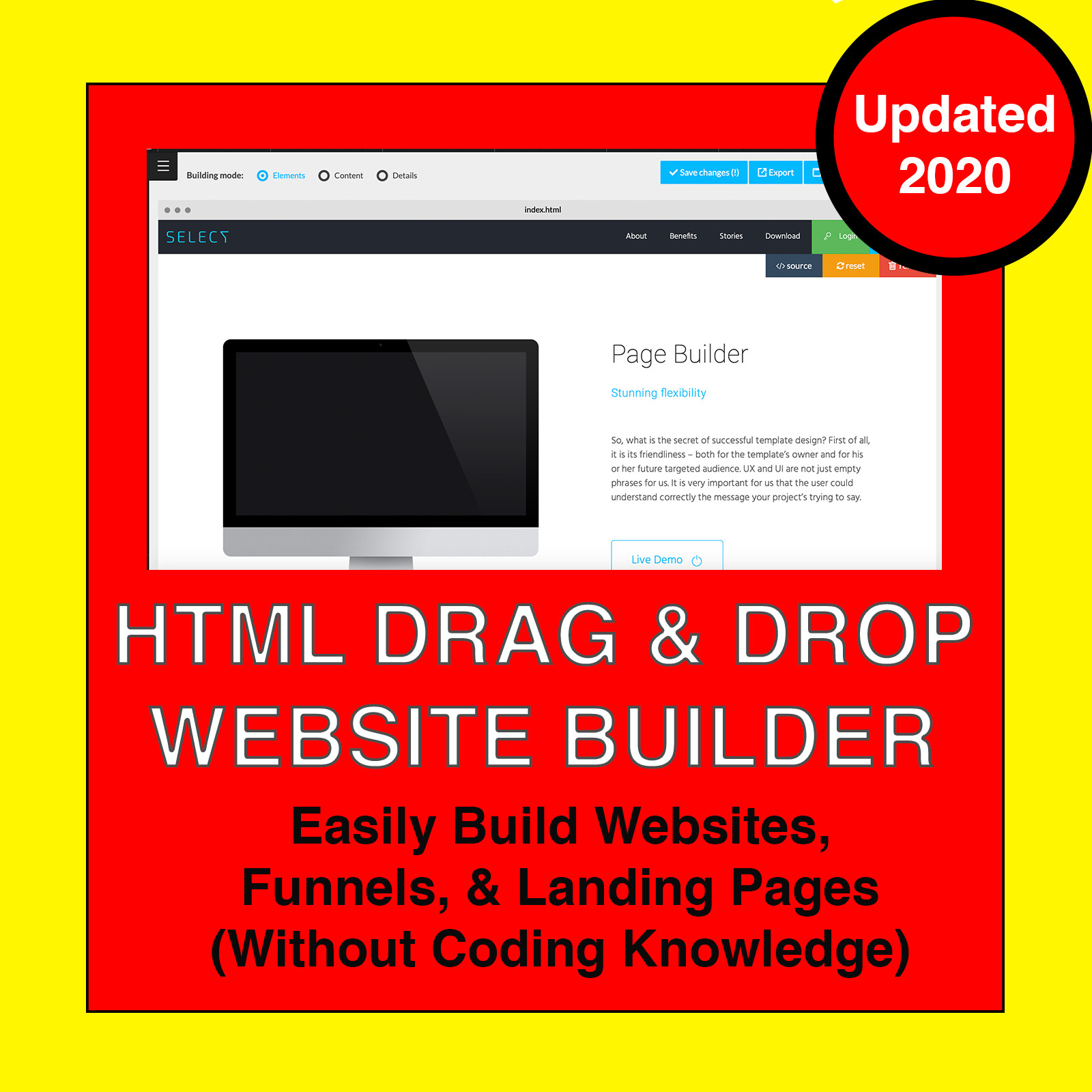 HTML Drag & Drop Website Builder – Unlimited Website Builders