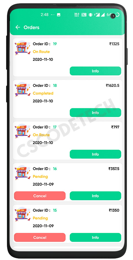 GoServe Multi-Vendor Food, Grocery, Pharmacy Delivery Android App + Admin Panel