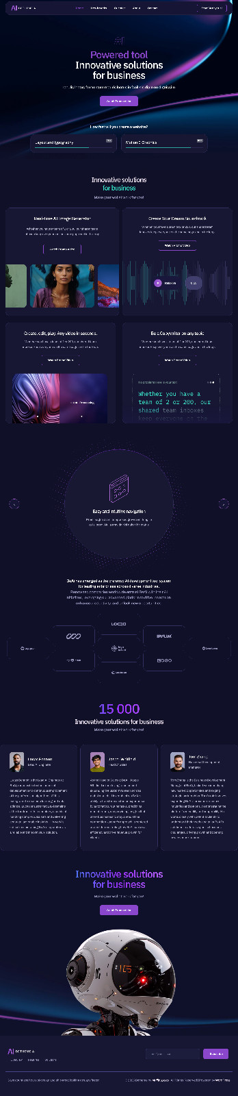 AI Tool Websites Design for Sale with Free VPS Web Hosting