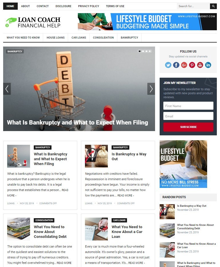 DFY LOANS WORDPRESS THEME+FREE SETUP PRE-DESIGNED BANNERS AND ADS