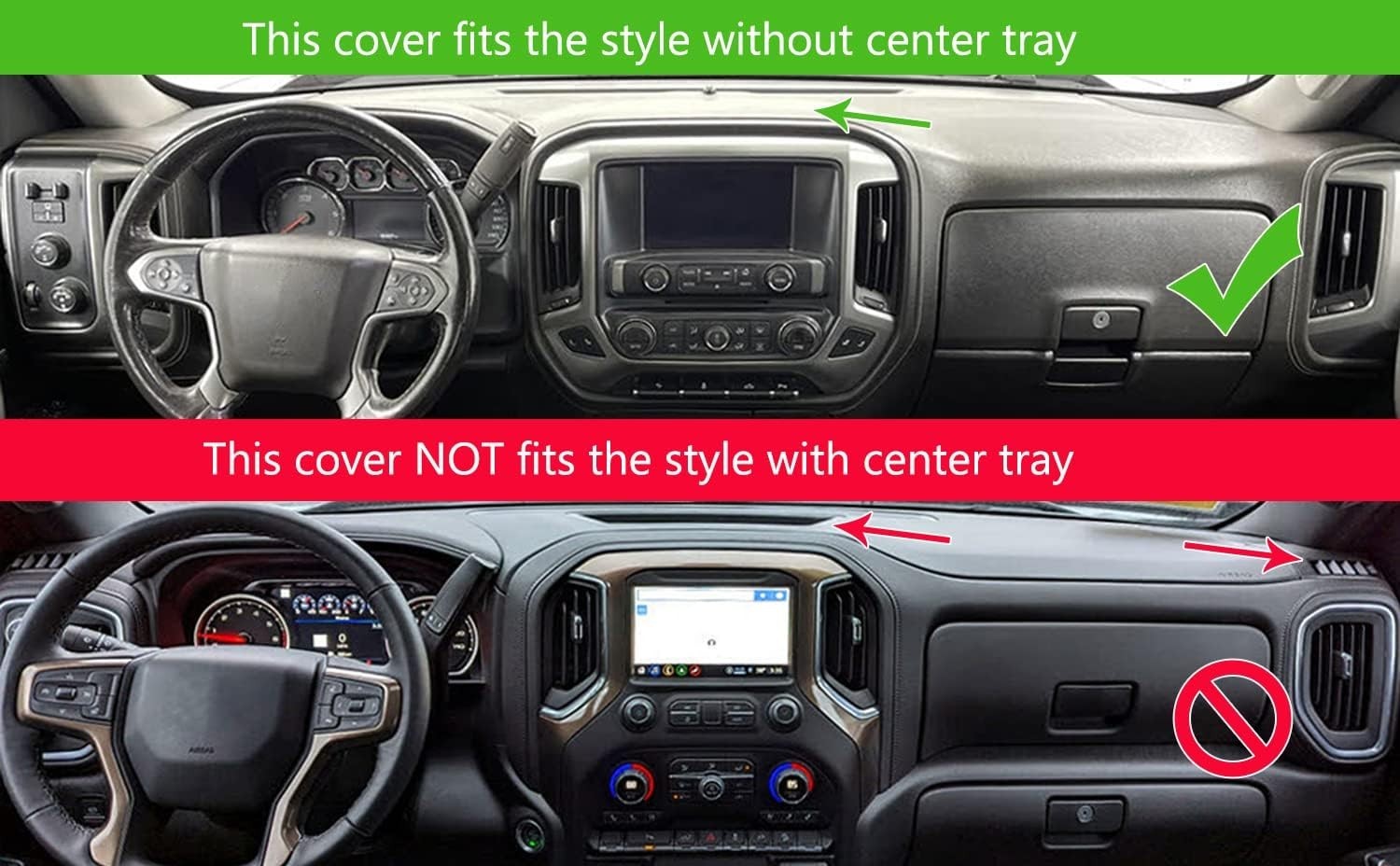 Funda para tablero personalizada alfombrilla para 2014-2018 Chevy Chevrolet Silv