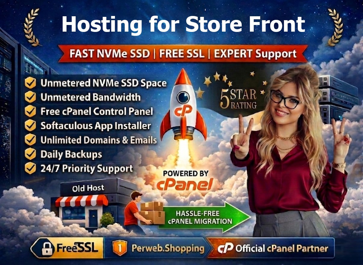 Hosting for Store Front – 🛍️ Ultra-Fast SSD + Pro Support | Only $14.99/Year!