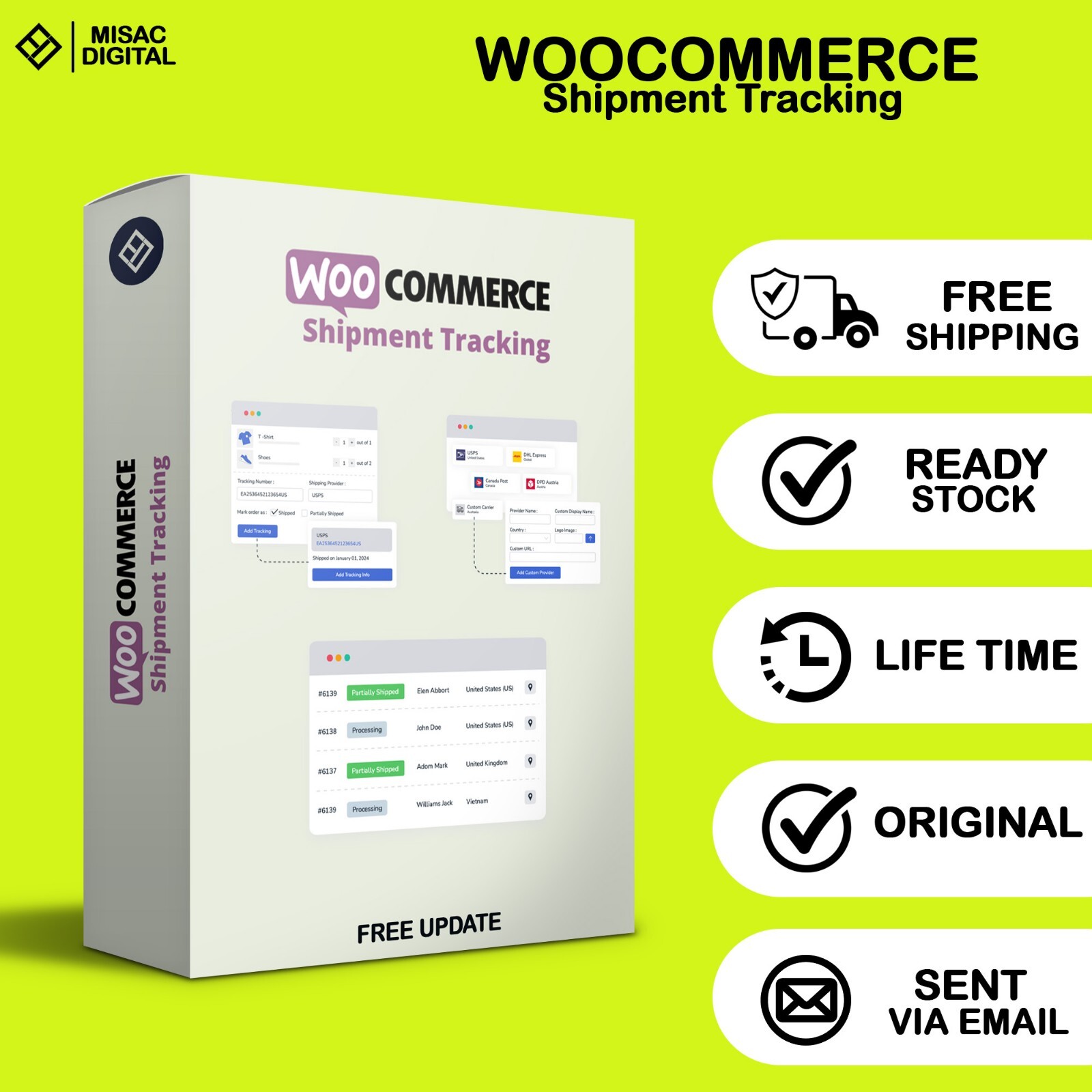 WooCommerce Shipment Tracking Pro – The WooCommerce Shipment Tracking plugin