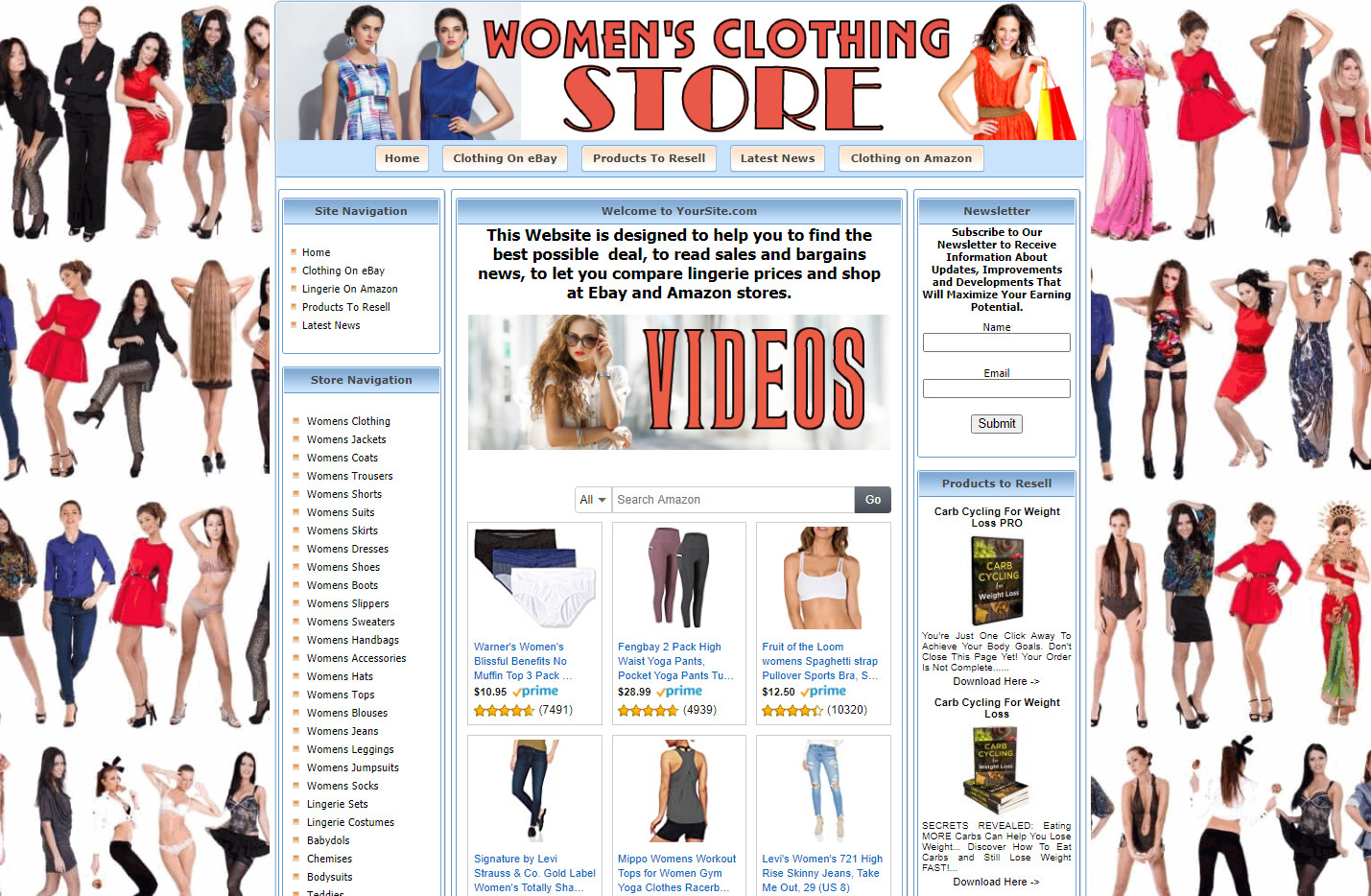 WOMEN’S CLOTHING STORE Website Business For Sale. Amazon, eBay, Google Adsense