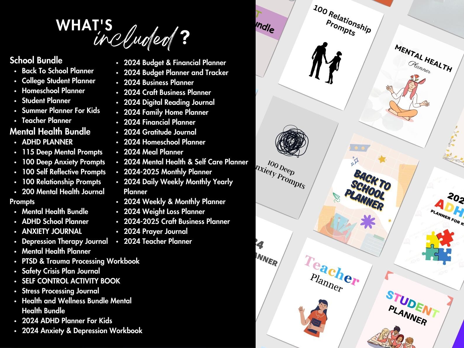 14500+ Pages PLR Canva Template Bundle, Planners, Journals,Trackers, Printable