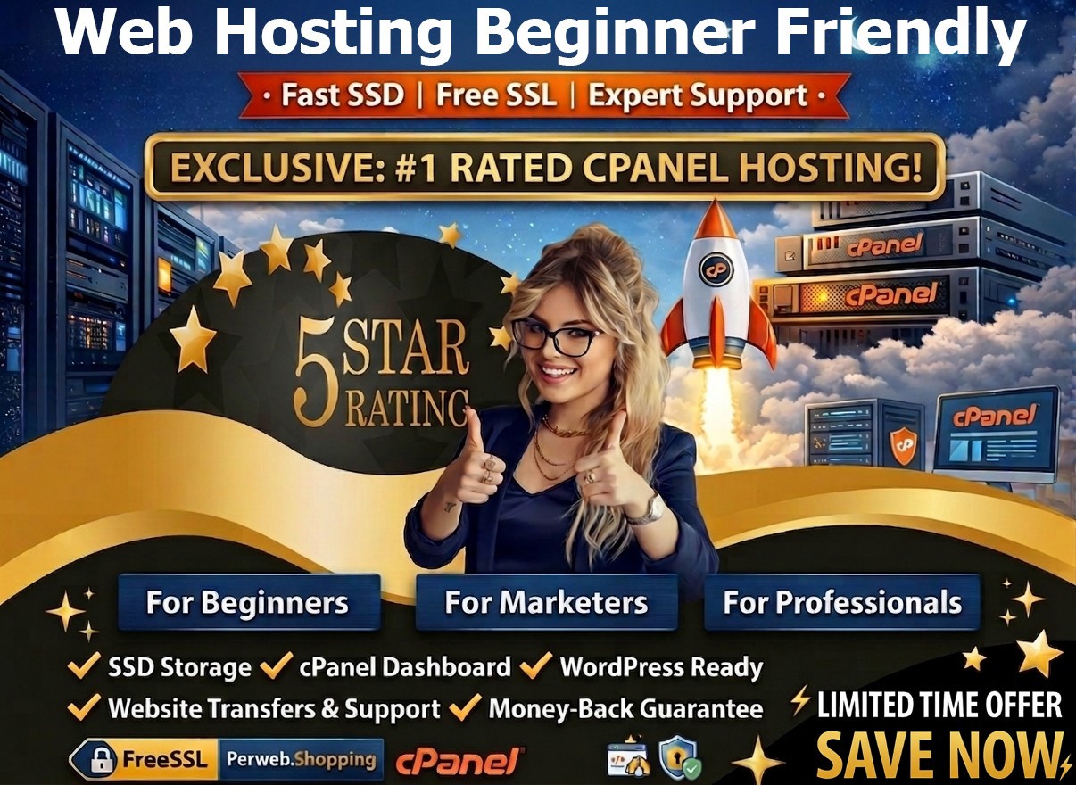 Web Hosting Beginner Friendly – ⚡Unlimited SSD, Free SSL, 24/7 Help | $14.99/Yr