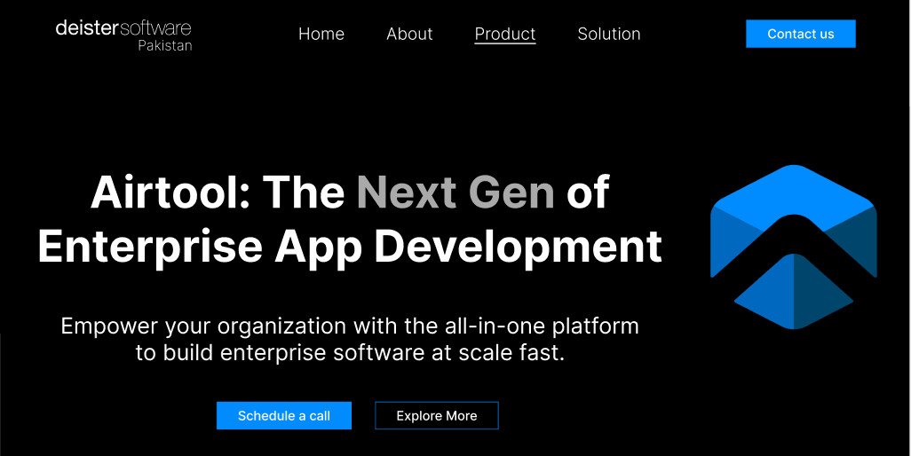 Enterprise App Development Website Template | SaaS Landing Page | Tech Company