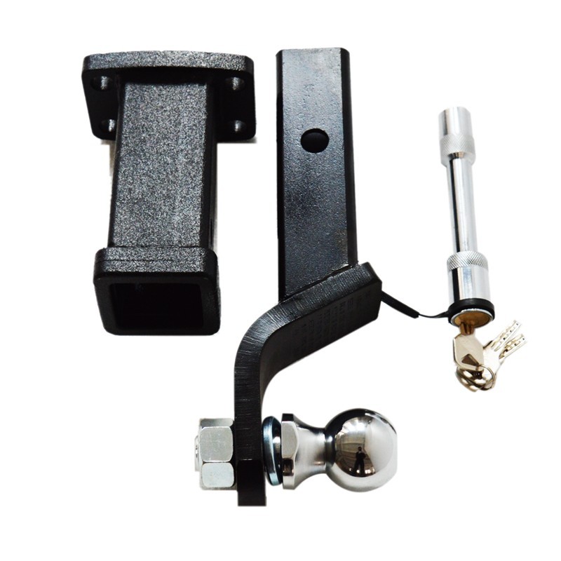 Car Trailer Receiver Hitch Ball Tow Hook Trailer Lock Arm 4″ Long Gage Length