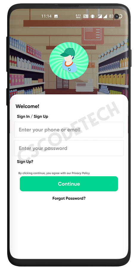 GoServe Multi-Vendor Food, Grocery, Pharmacy Delivery Android App + Admin Panel
