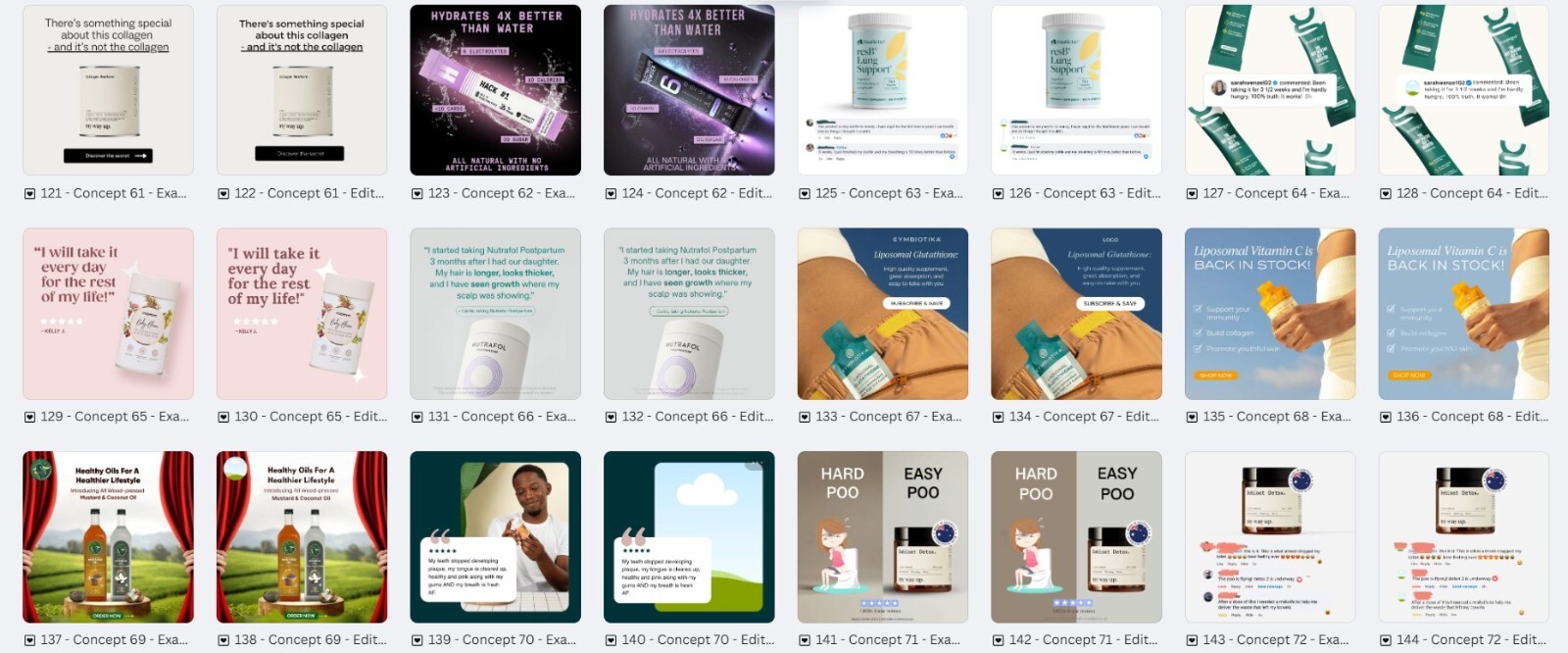 150-Supplements/Health & Wellness Eemplates | Ready-to-Use Digital Designs