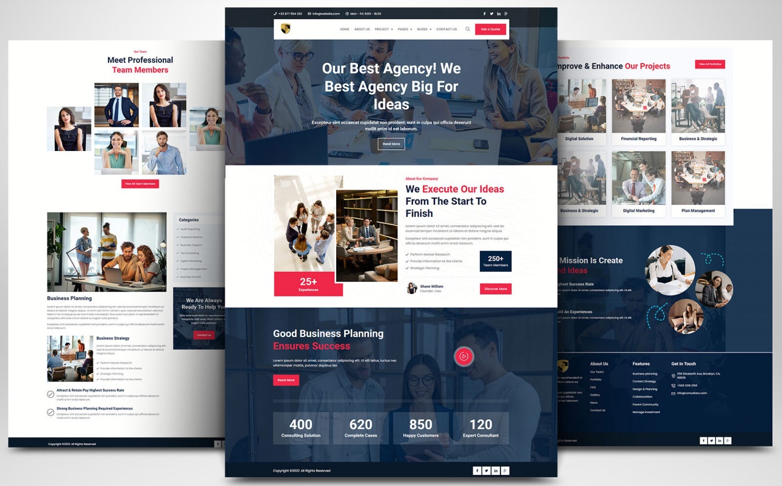 CUSTOM PROFESSIONAL WEBSITE FOR CONSULTING SERVICES AND AGENCIES WORDPRESS