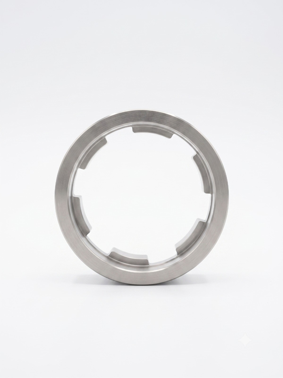 Precision CNC Machined Steel Locknut Bearing Retaining Ring Industrial Component