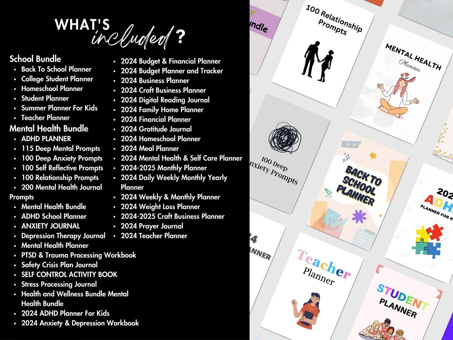 14500+ Pages PLR Canva Template Bundle, Planners, Journals,Trackers, Printable