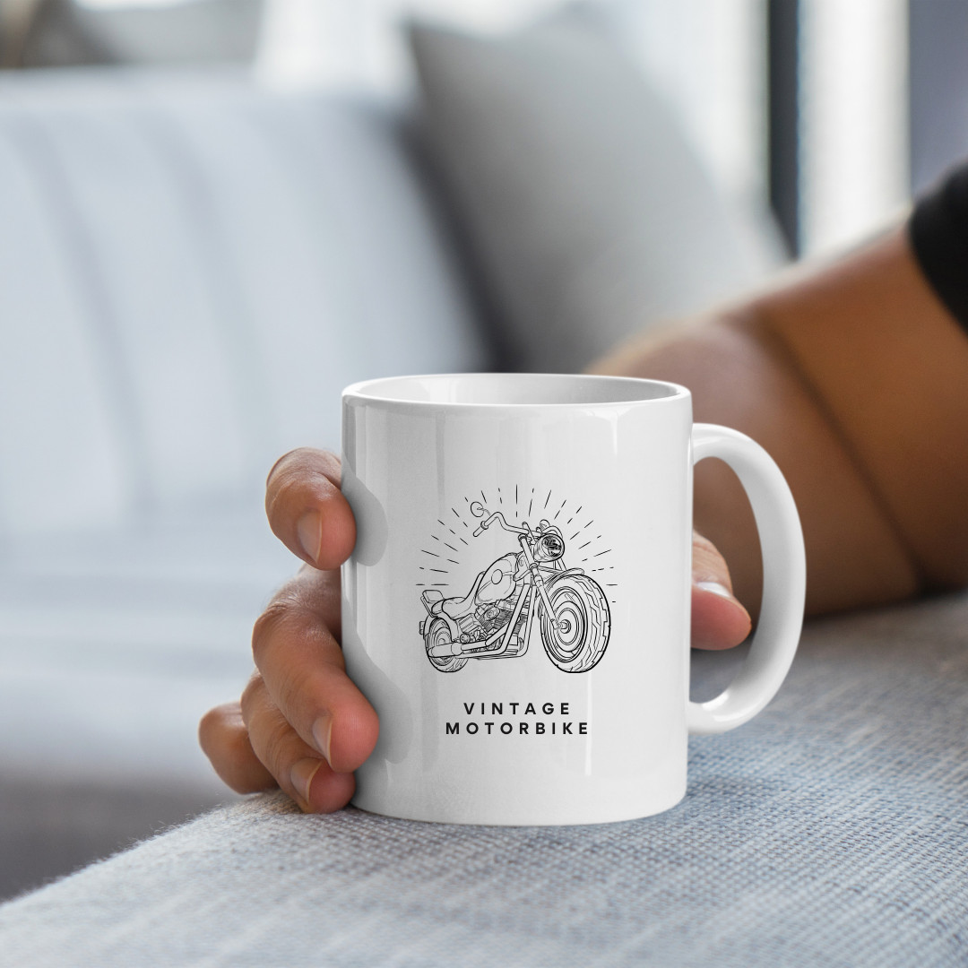 Canva Templates Pro -Grey and White Minimalist Coffee Mug Mockup Instagram Post