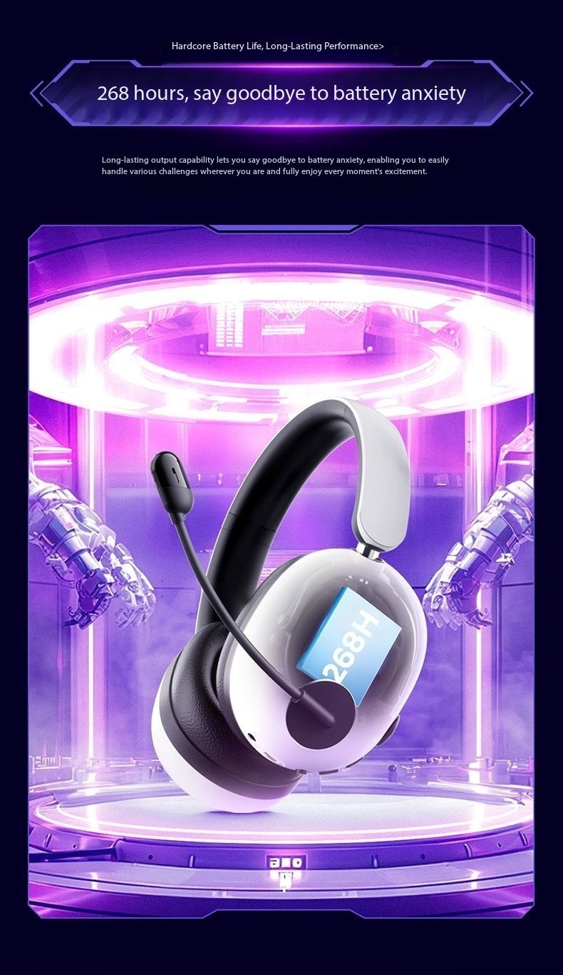 Pincun UG10A Over-Ear Active Noise-Canceling Gaming Headset-56dB Noise Reducton