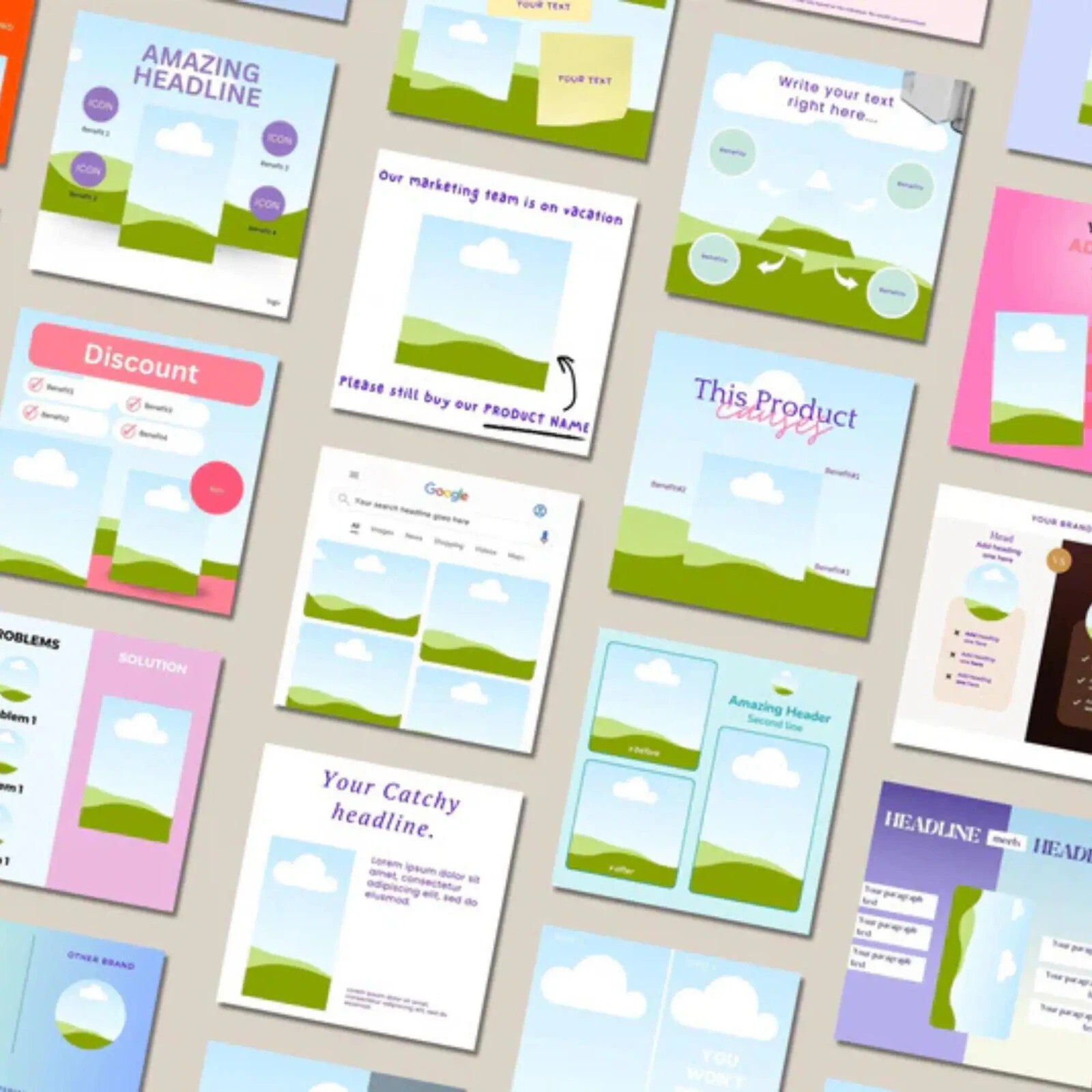 100+ High-Converting Static Ads Canva Templates for Successful Campaigns