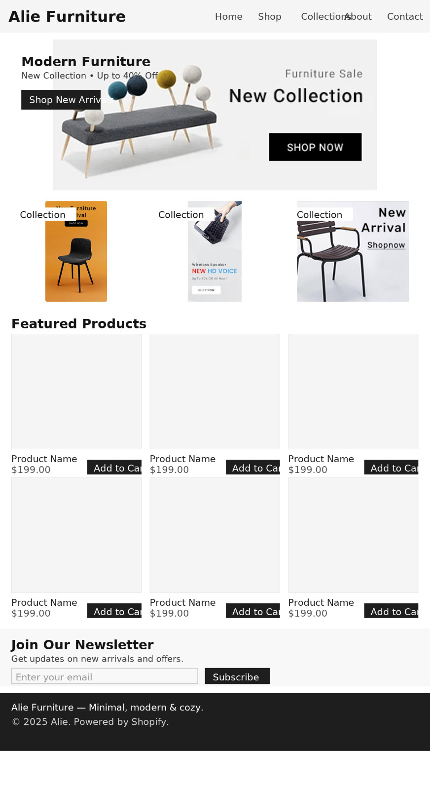 Alie Best Furniture Shopify Theme