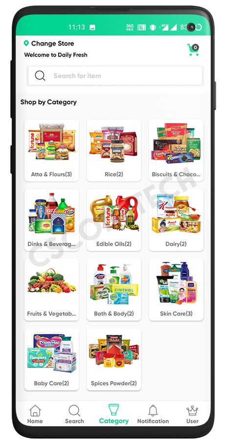 GoServe Multi-Vendor Food, Grocery, Pharmacy Delivery Android App + Admin Panel
