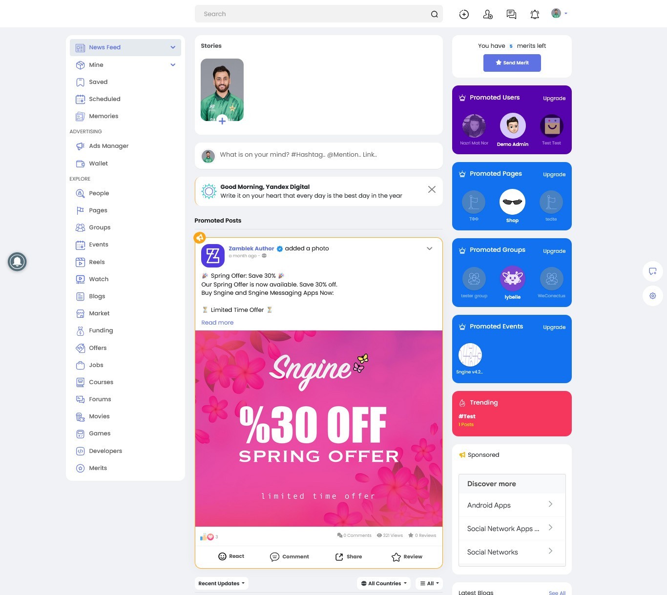 Socira – PHP Social Network Platform | Create Your Own Community | Mobile Ready