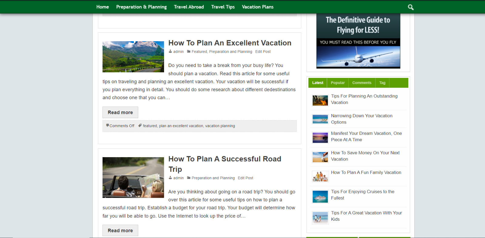 Travel Business Niche Blog Website WordPress, Amazon and ClickBank Business