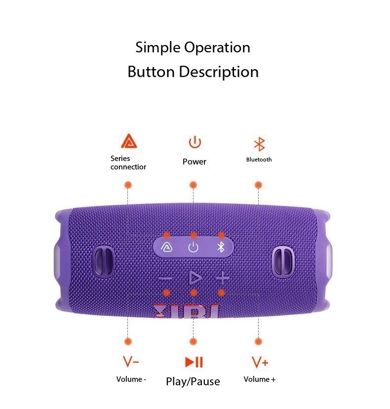 JBL CHARGE6 Music Shockwave 6th Generation Dustproof and Waterproof Bass Speaker
