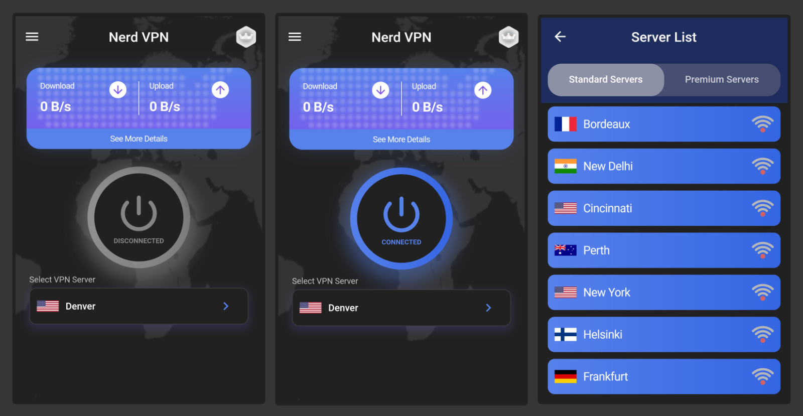 GeekVPN – Flutter VPN App iOS & Android | In-App Purchase | Laravel Admin Panel