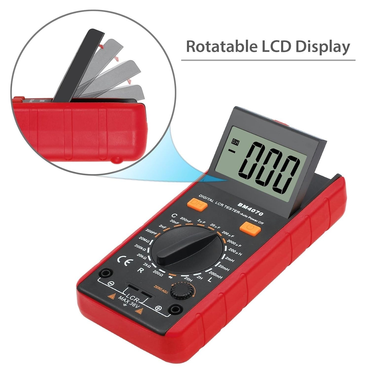 Medidor LCR Con Pantalla LCD Probador De Capacitancia Inductancia Y Resistencia