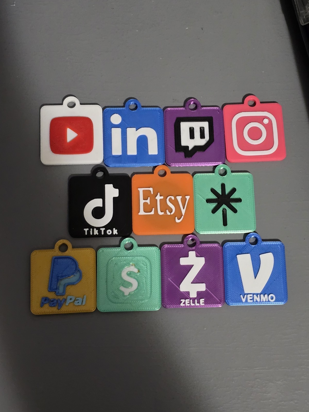 Social Media NFC Keychains