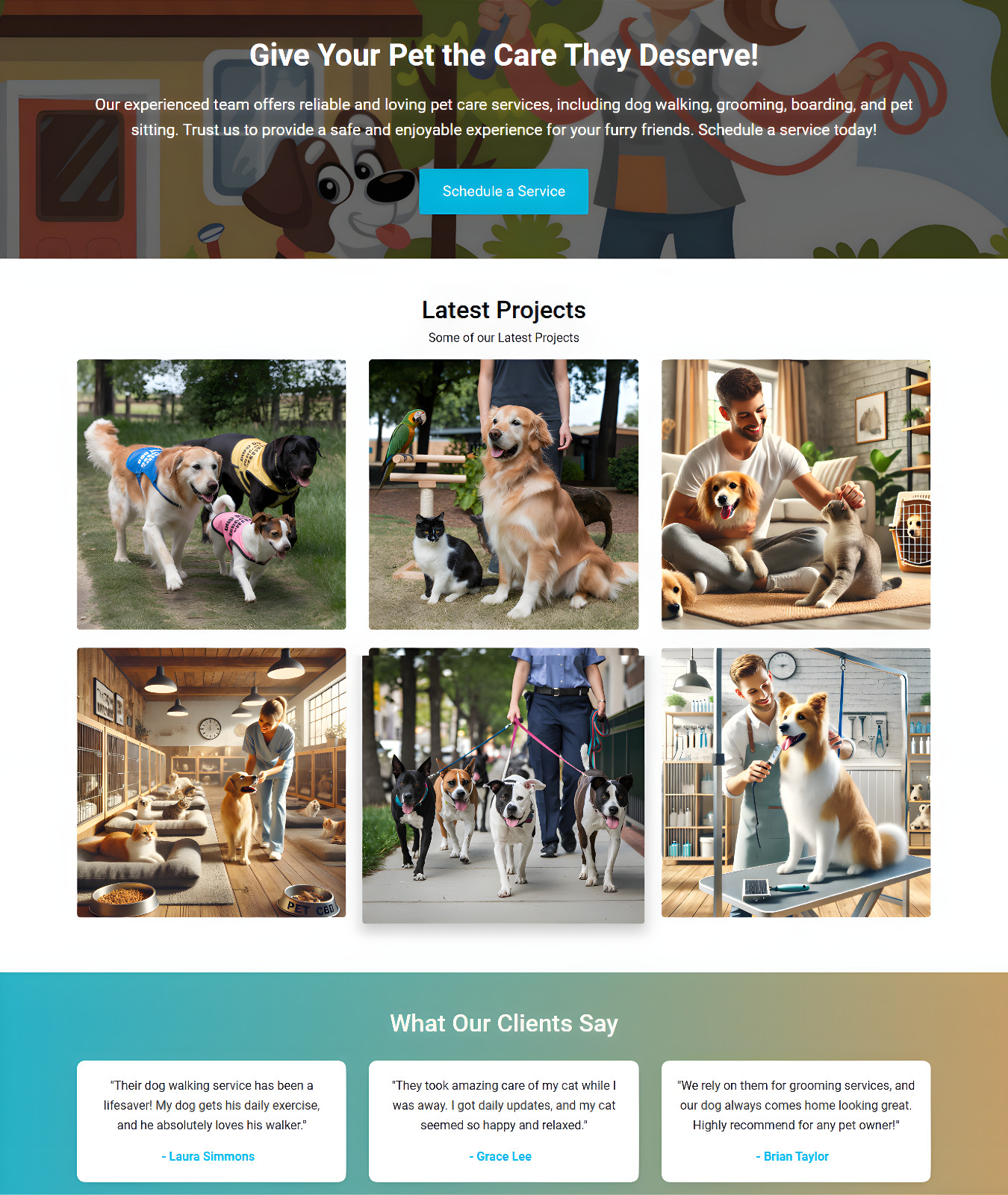 Pet Care Services Business Website | Ready-to-Use Professional Platform