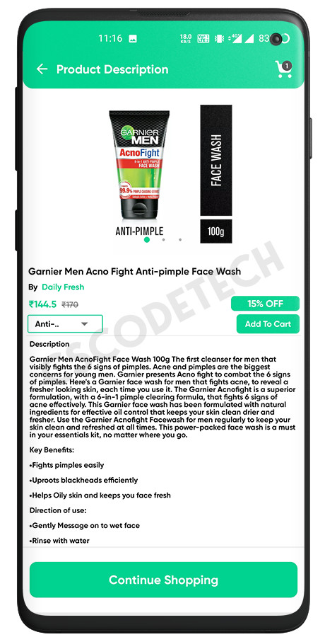 GoServe Multi-Vendor Food, Grocery, Pharmacy Delivery Android App + Admin Panel