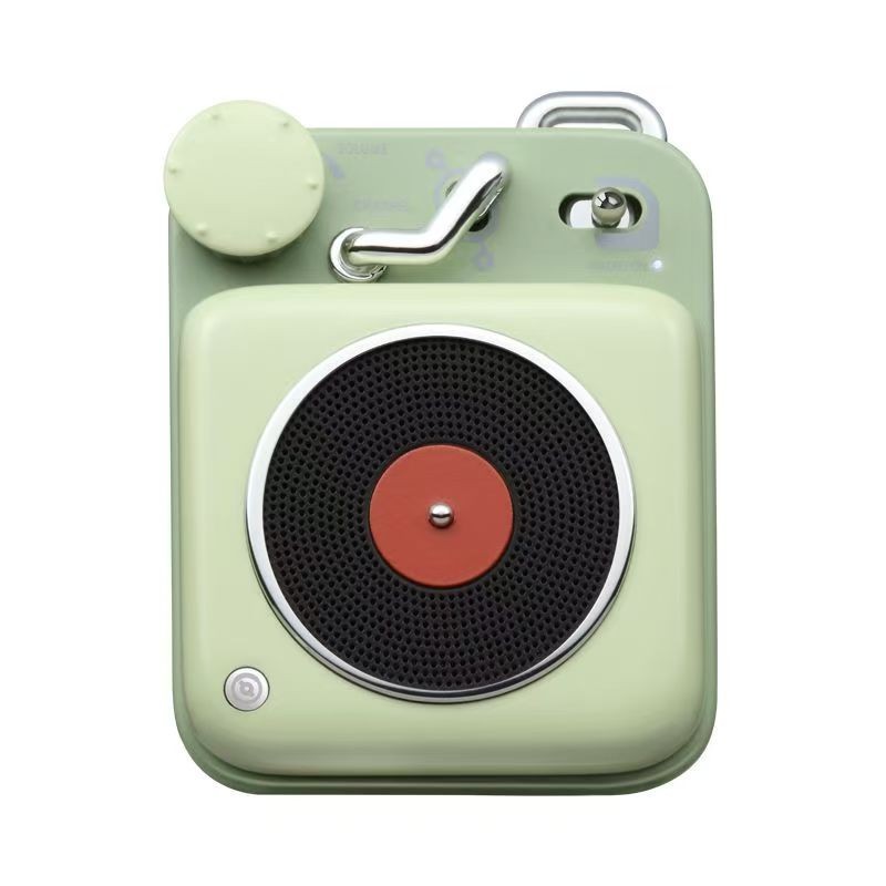 Elvis Audio Atomic Turntable B612 Mini Cute Retro Bluetooth Speaker