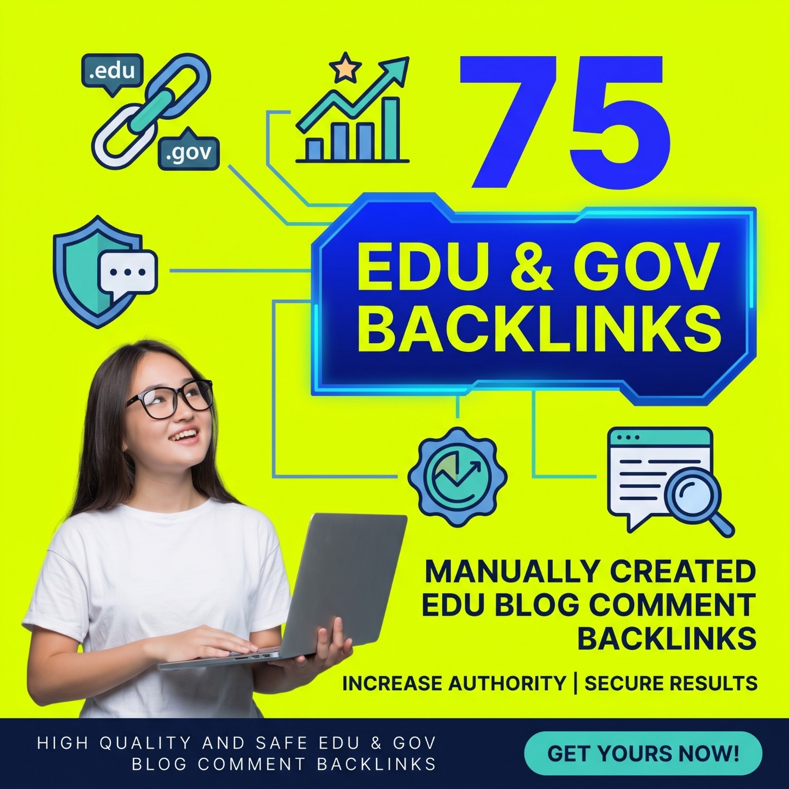 Create High Quality 75 EDU & GOV SEO Backlinks for $65