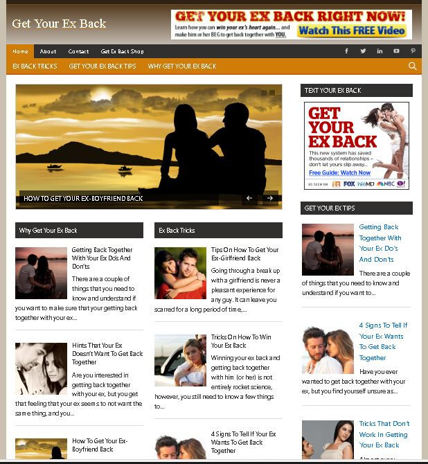 Profitable Website Bundle: Smoothie Diet, Attraction Secrets, Get Your Ex Back