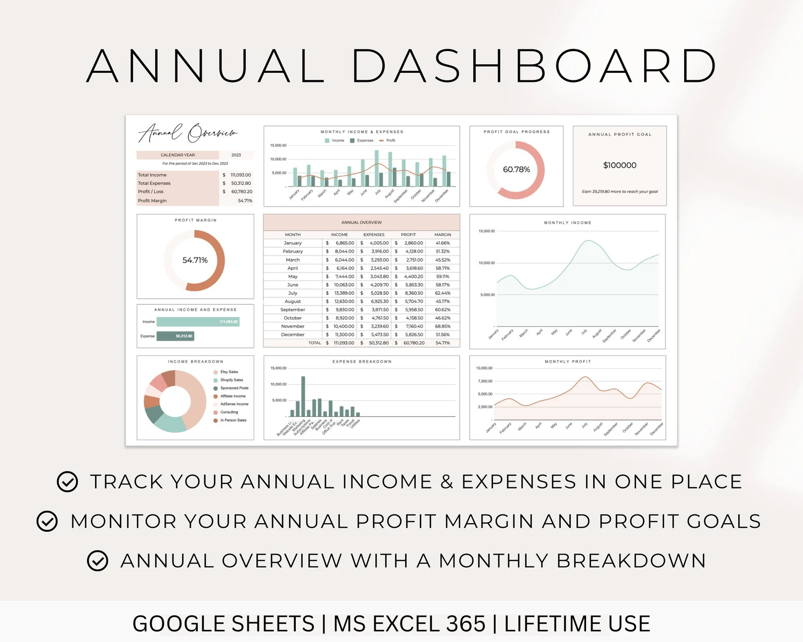 Editable 2025 Calendar Canva Template | Printable Planner with Monday Start