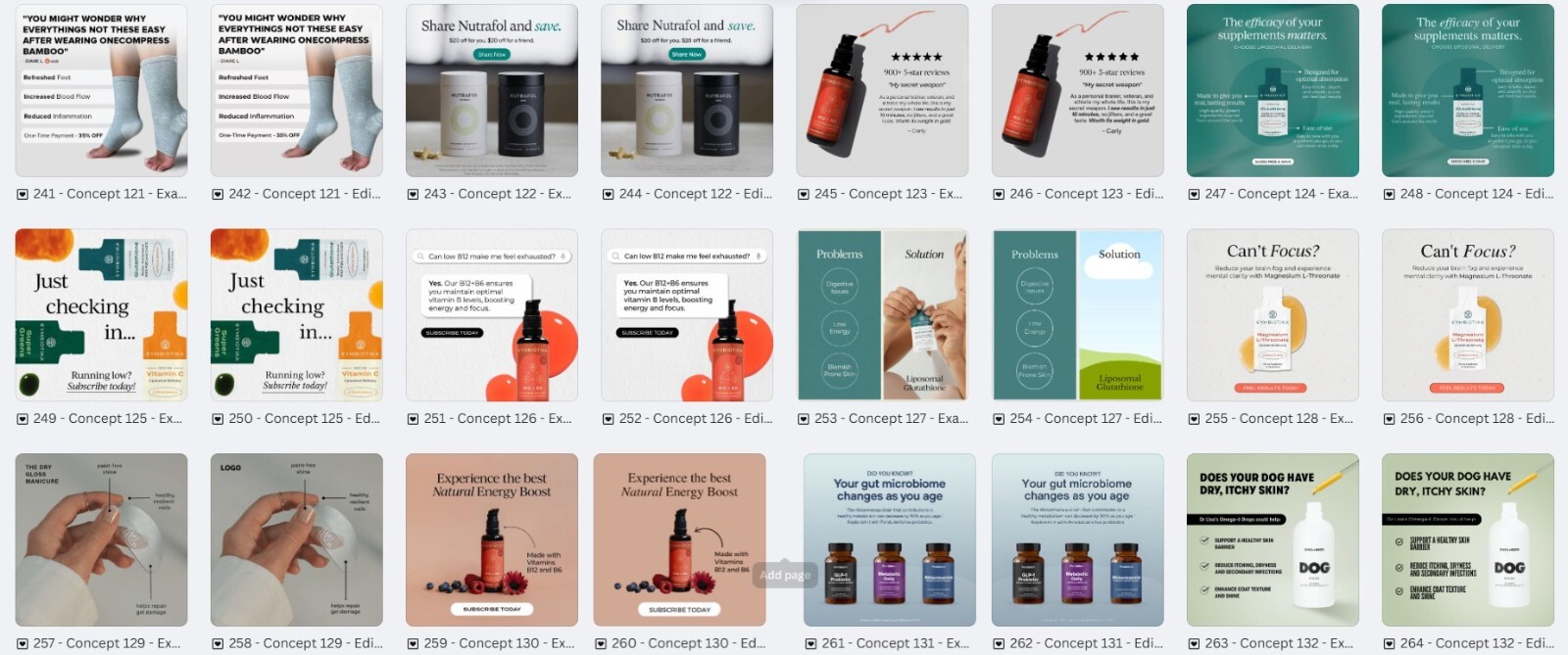 150-Supplements/Health & Wellness Eemplates | Ready-to-Use Digital Designs