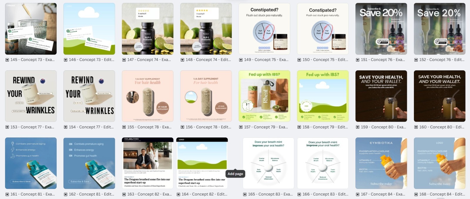 150-Supplements/Health & Wellness Eemplates | Ready-to-Use Digital Designs