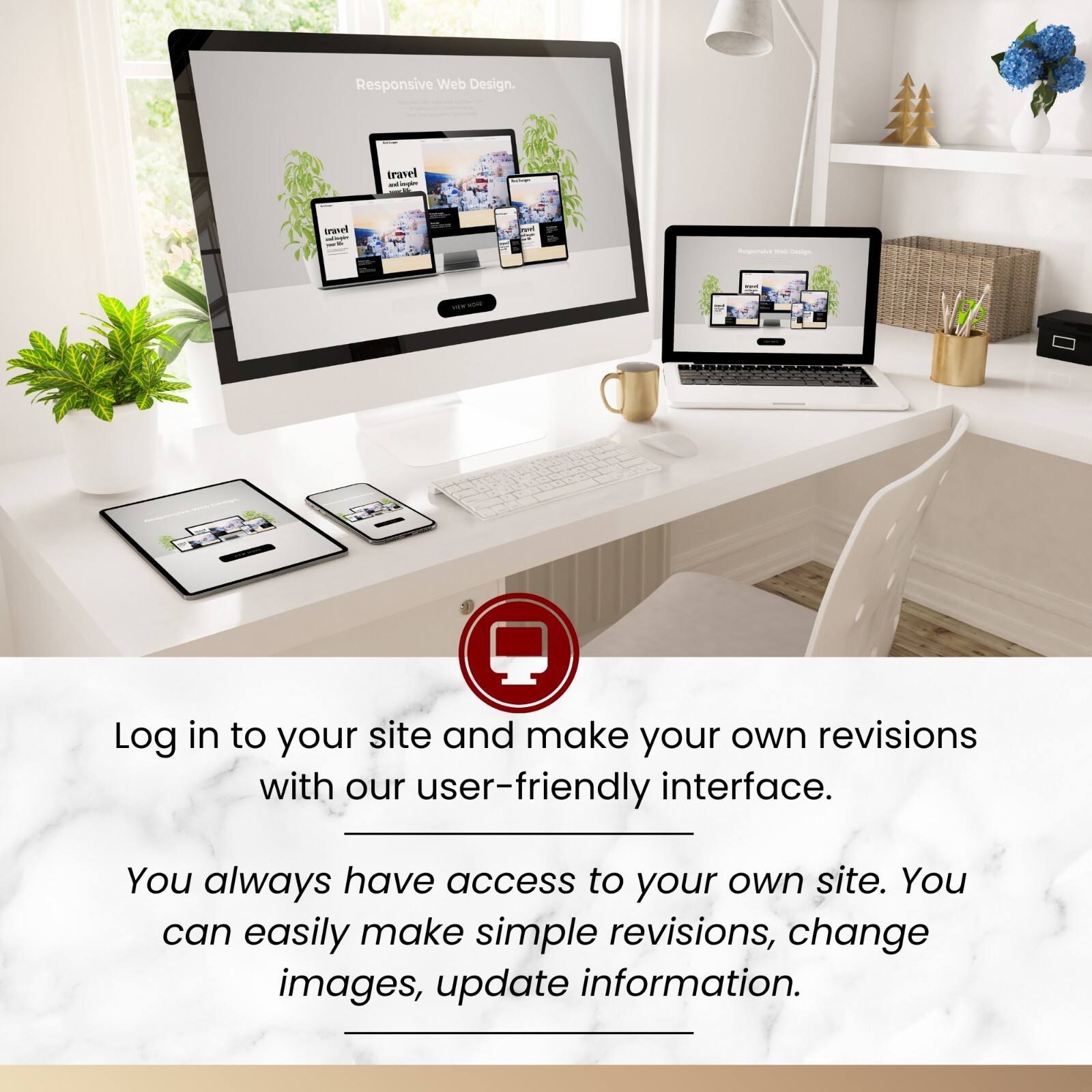 Website Design, Optimized, Mobile Friendly, Online Review Management Included
