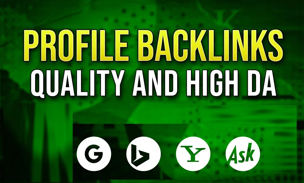 60 High Quality Profile Backlinks (Authority SEO Backlinks)