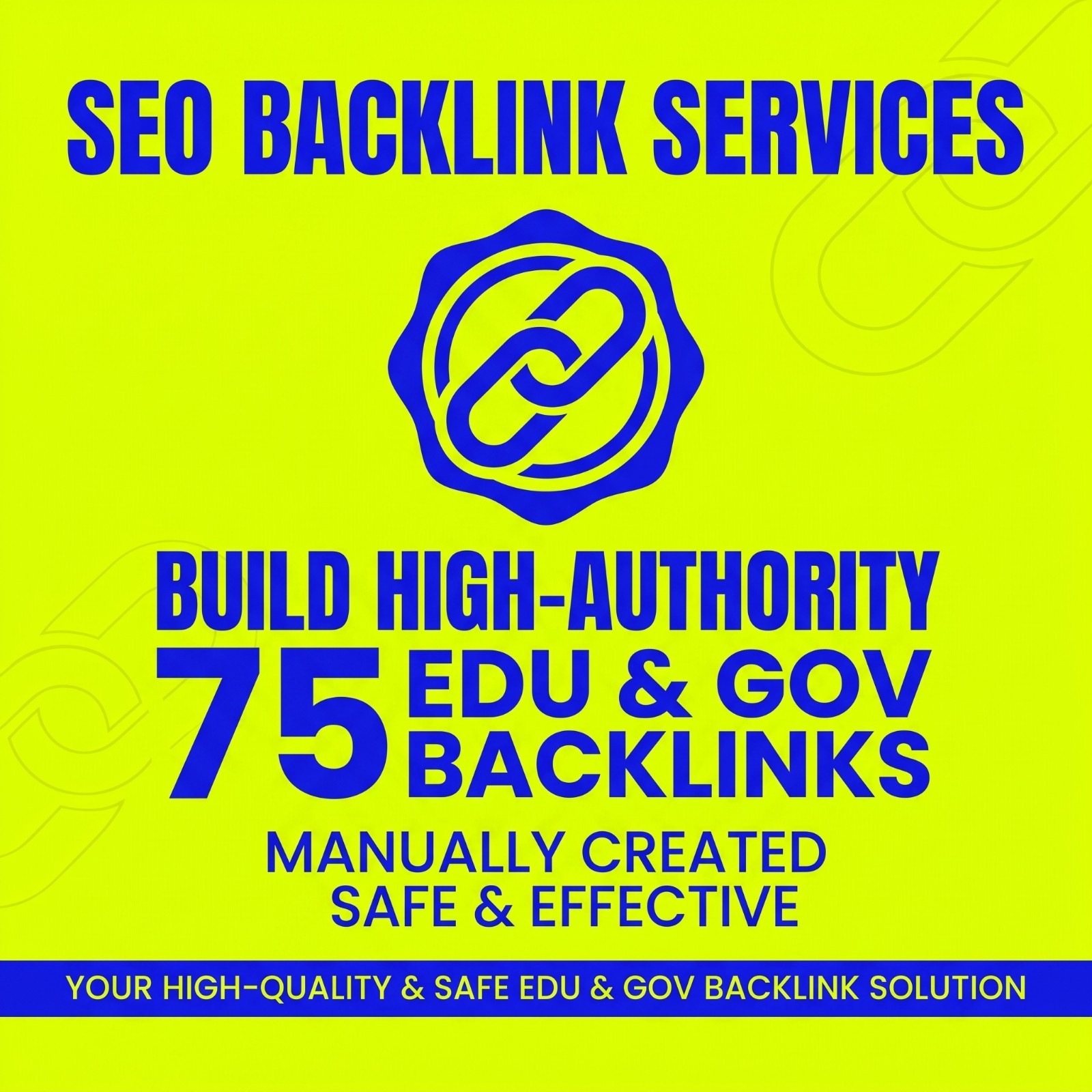 Create High Quality 75 EDU & GOV SEO Backlinks for $65