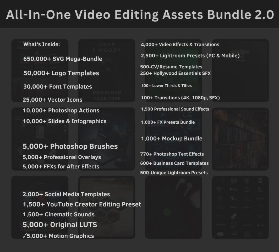 OVER 1 MILLION+ DIGITAL PRODUCTS WITH AFFLIATE VIDEO CONTENT