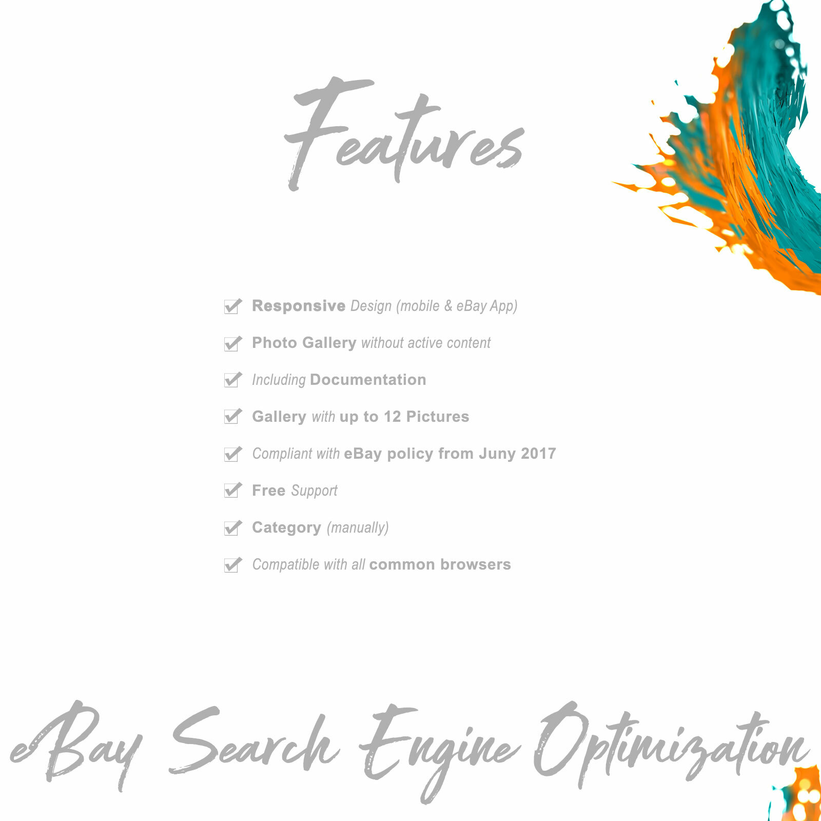 Ebay Listing Template Mobile Responsive Auction Compliant 2021 Design Html Https