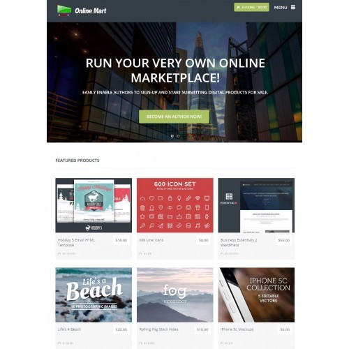 Online Digital Marketplace / Software Store Free Hosting + Installation