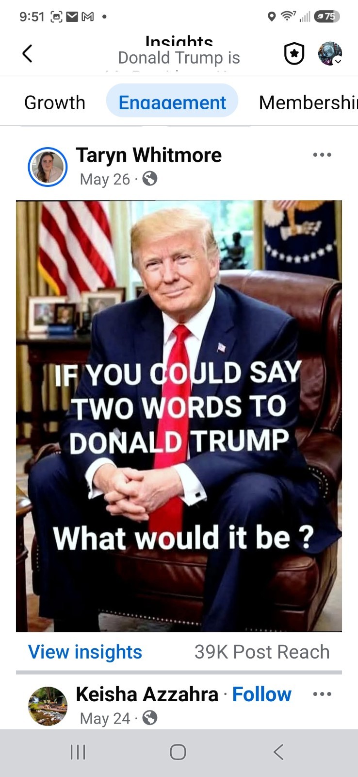 Have Your Video FEATURED ON TRUMP Facebook Group 189k members For 6 Months