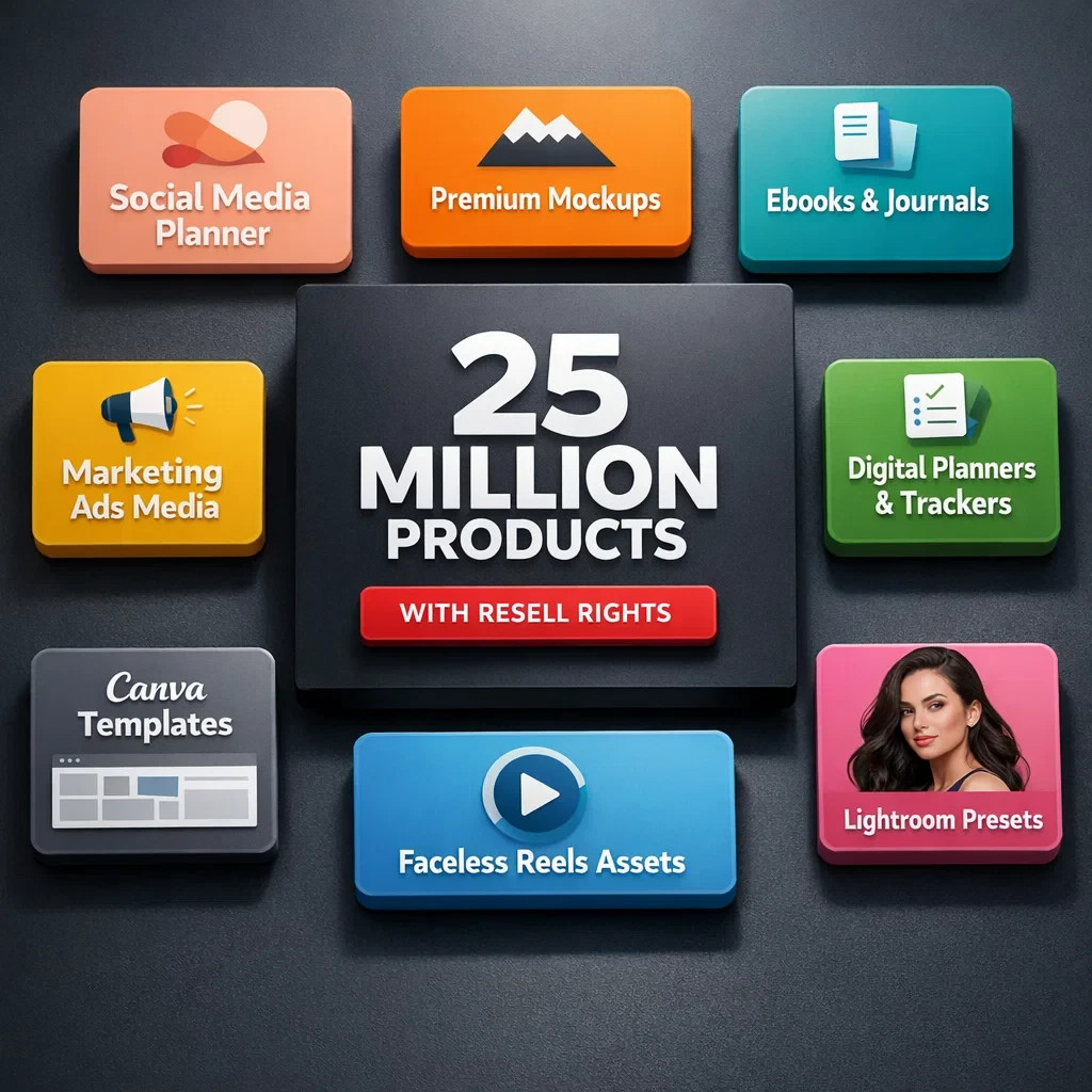 25 Million Digital Assets: Photos, Templates & More!