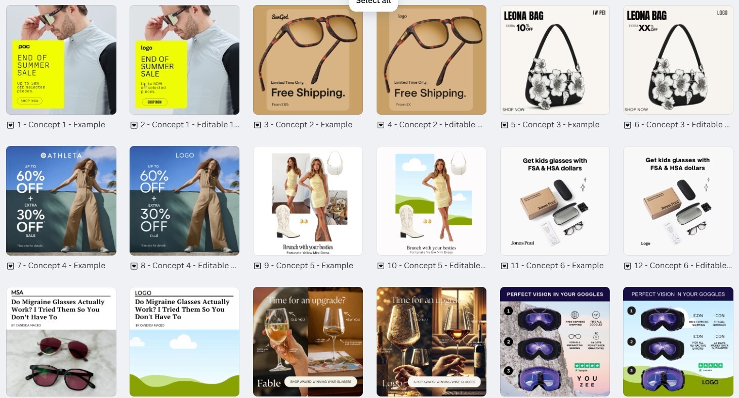 150 Professional Canva Fashion Ad Templates | Ready-to-Use Digital Designs